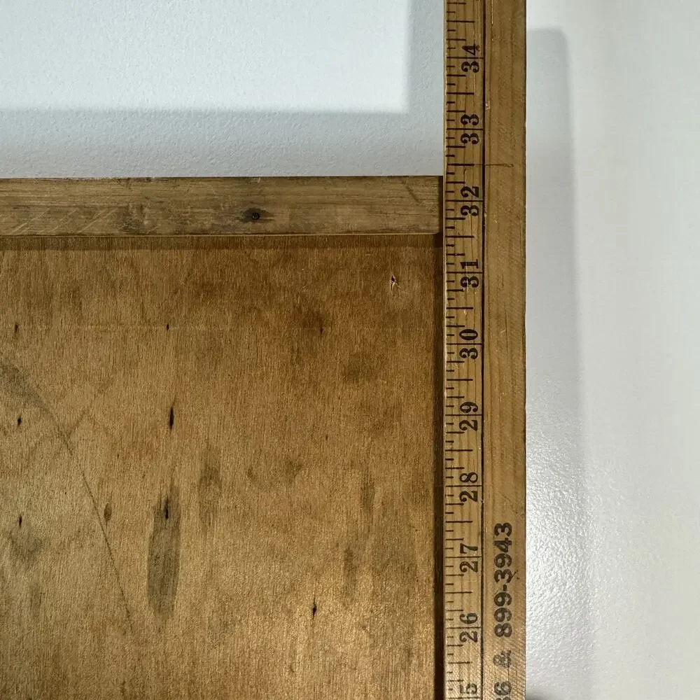Antique New Departure Patented Printer's Type Case Drawer Wood Trinket Shelf